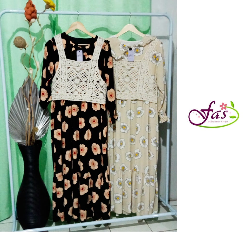 Gamis Rompi Putih